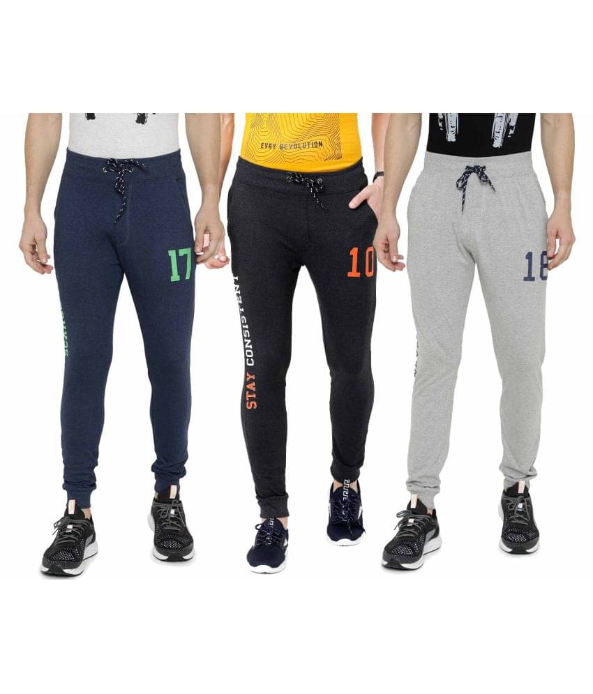     			Ardeur Multi Cotton Blend Joggers Pack of 3