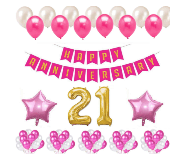    			Blooms Event Adore  21 Happy Anniversary Unique Combo Set