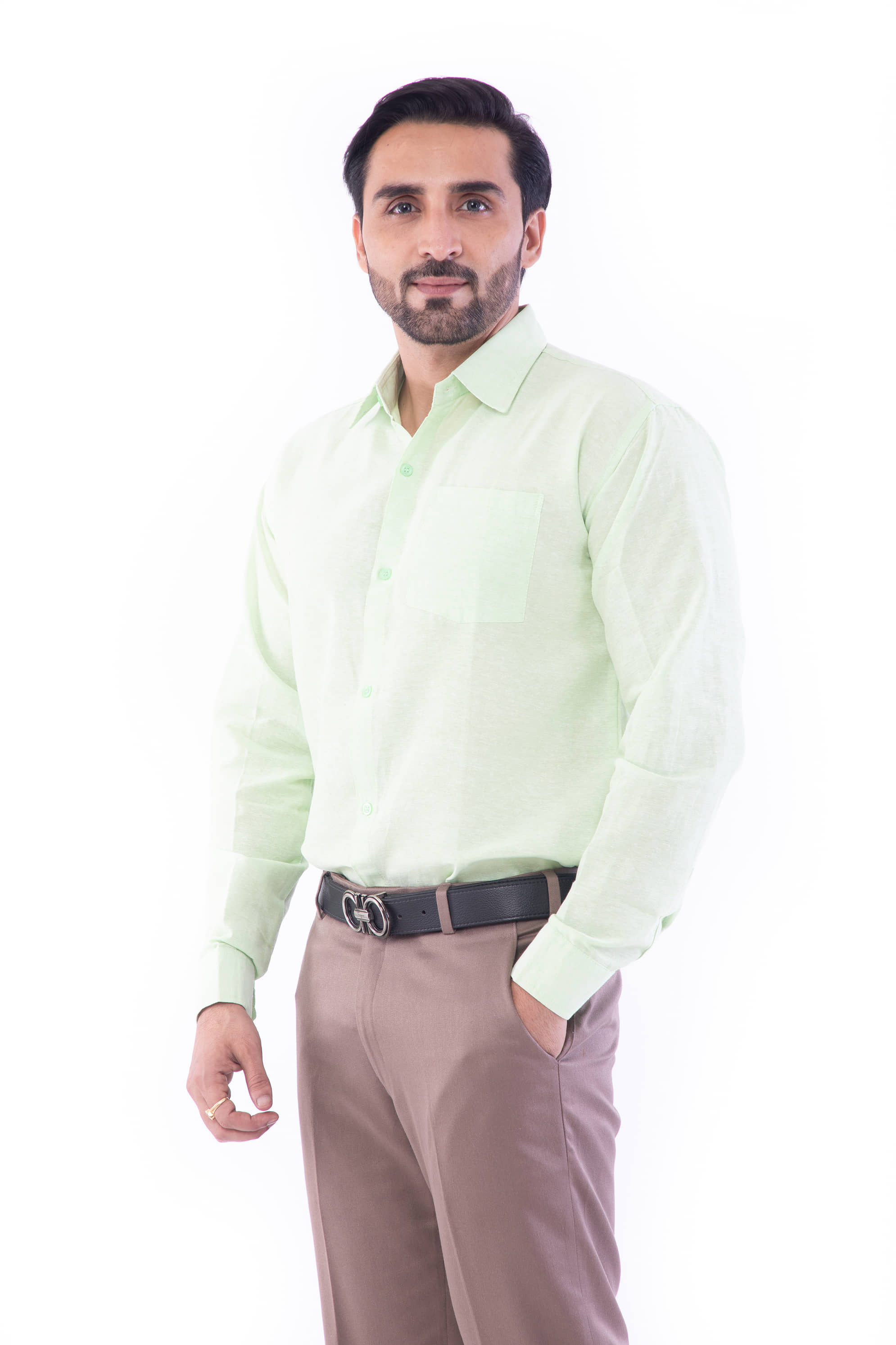 DESHBANDHU DBK - Green Cotton Regular Fit Men's Casual Shirt (Pack of 1 )