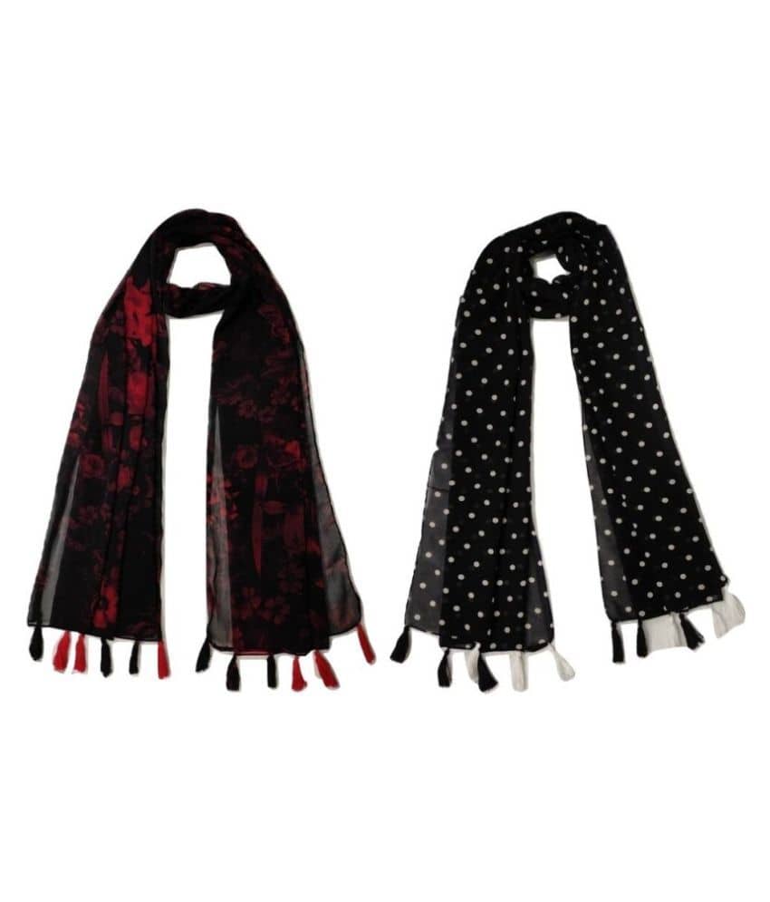stolevilla Multi Printed Poly Cotton Yarn Stoles - Dupattas & Shawls | Buy online on ZillyBuy