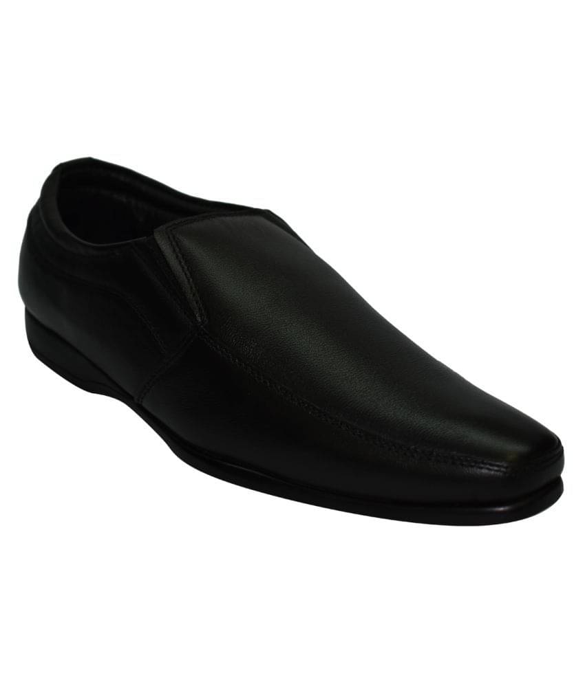     			Ajanta Black Formal Shoes