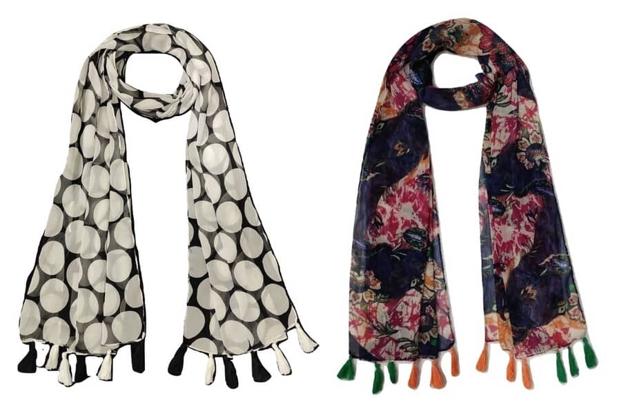 stolevilla Multi Printed Poly Cotton Yarn Stoles - Dupattas & Shawls | Buy online on ZillyBuy