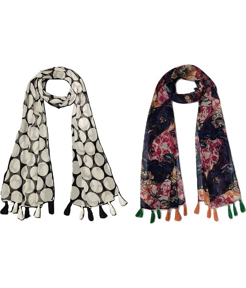 stolevilla Multi Printed Poly Cotton Yarn Stoles - Dupattas & Shawls | Buy online on ZillyBuy