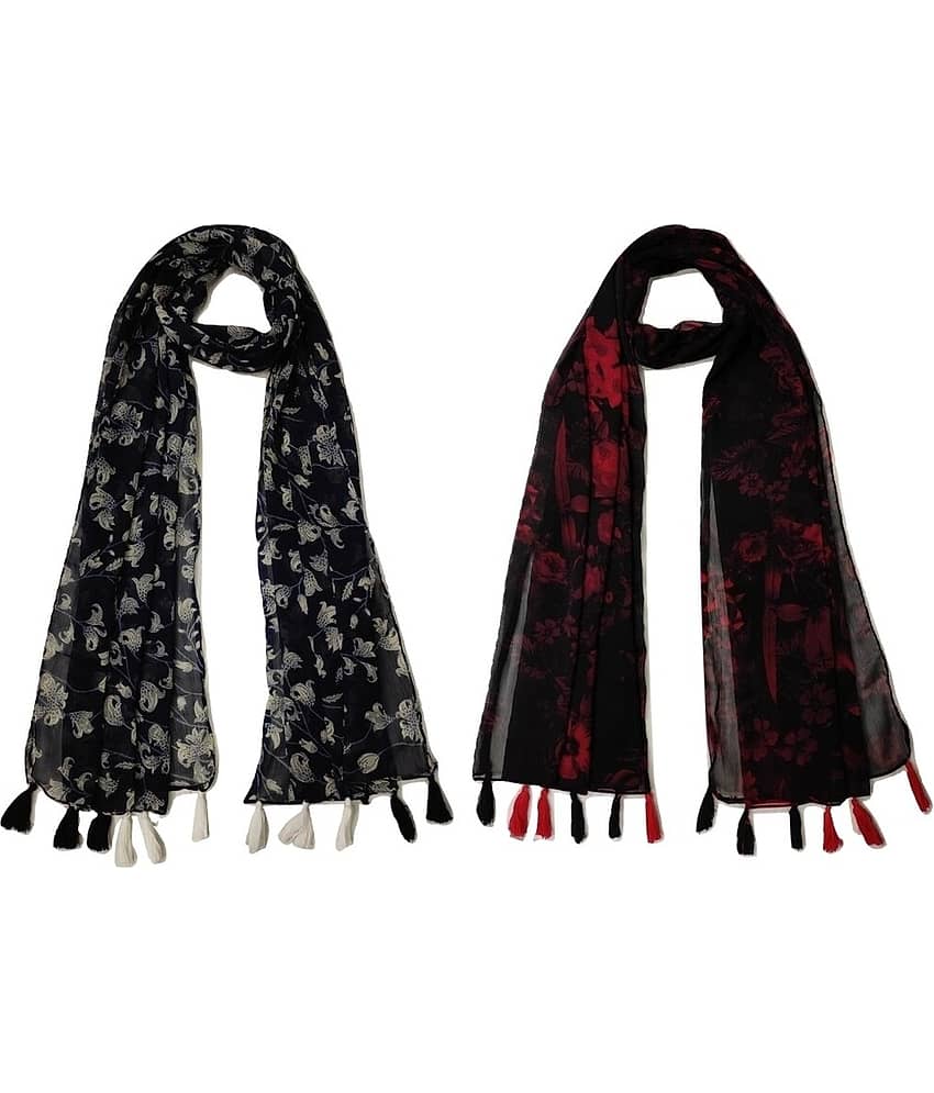 stolevilla Multi Printed Poly Cotton Yarn Stoles - Dupattas & Shawls | Buy online on ZillyBuy