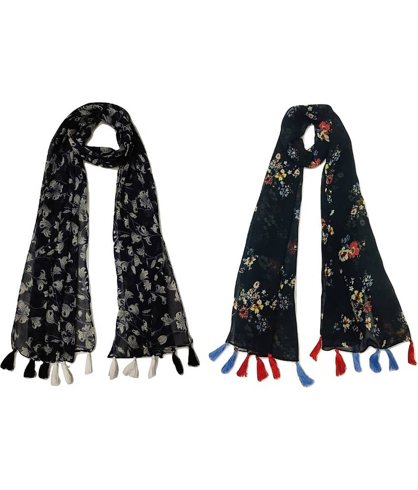 stolevilla Multi Printed Poly Cotton Yarn Stoles - Dupattas & Shawls | Buy online on ZillyBuy