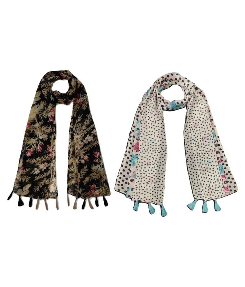 stolevilla Multi Printed Poly Cotton Yarn Stoles stolevilla Multi Printed Poly Cotton Yarn Stoles