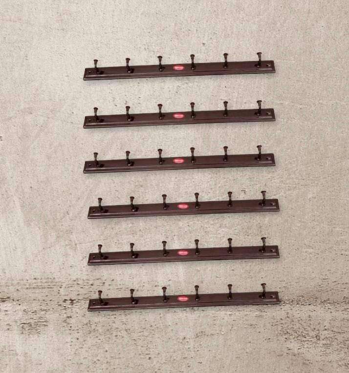     			Manvi-Brown Door/Wall Hook Set of 6