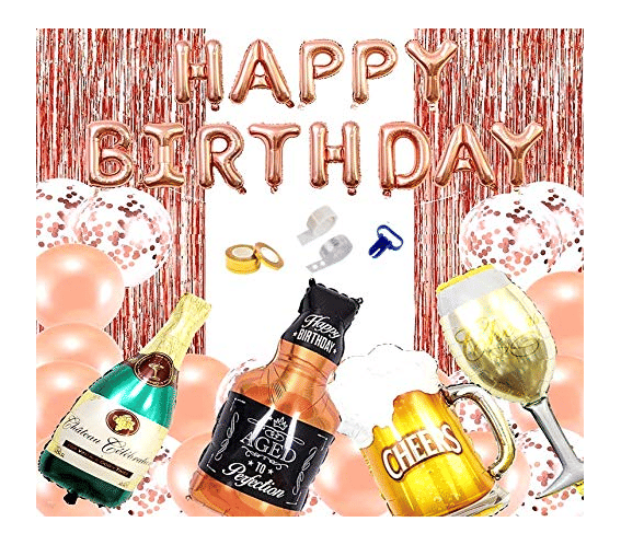     			Blooms Event HBD ROSE Gold Theme Combo