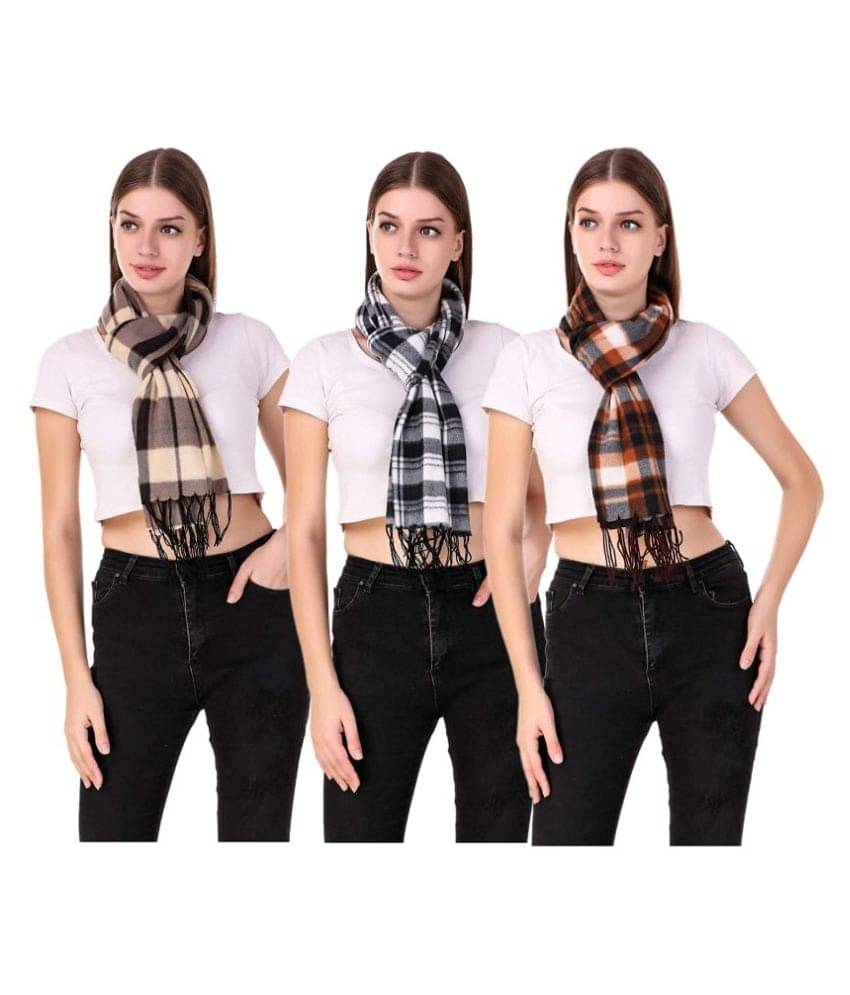 HF LUMEN Multicolor Men's & Women's Soft Light Weight Winter Warm Mufflers Pack Of 3 (Random Colors will be sent) HF LUMEN Multicolor Men's & Women's Soft Light Weight Winter Warm Mufflers Pack Of 3 (Random Colors will be sent)