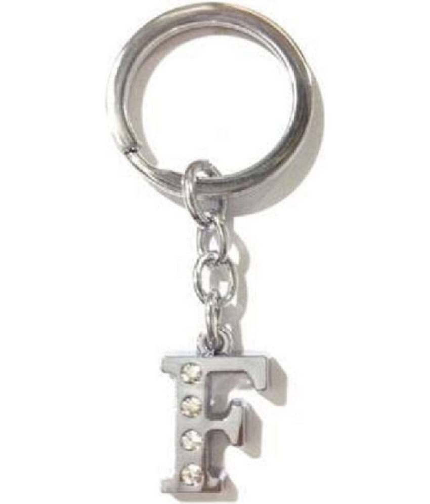 Americ Style Combo offer of Alphabet ''C & F'' Metal Keychains (Pack of 2)