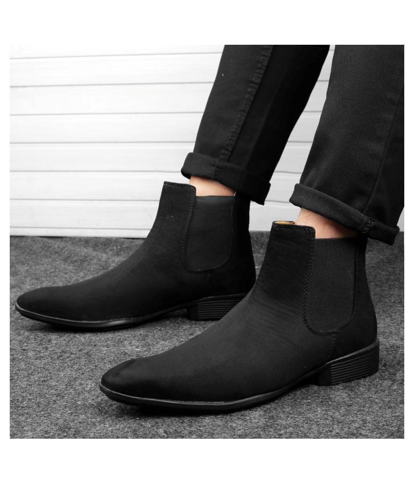     			BXXY Black Men's Chelsea Boots
