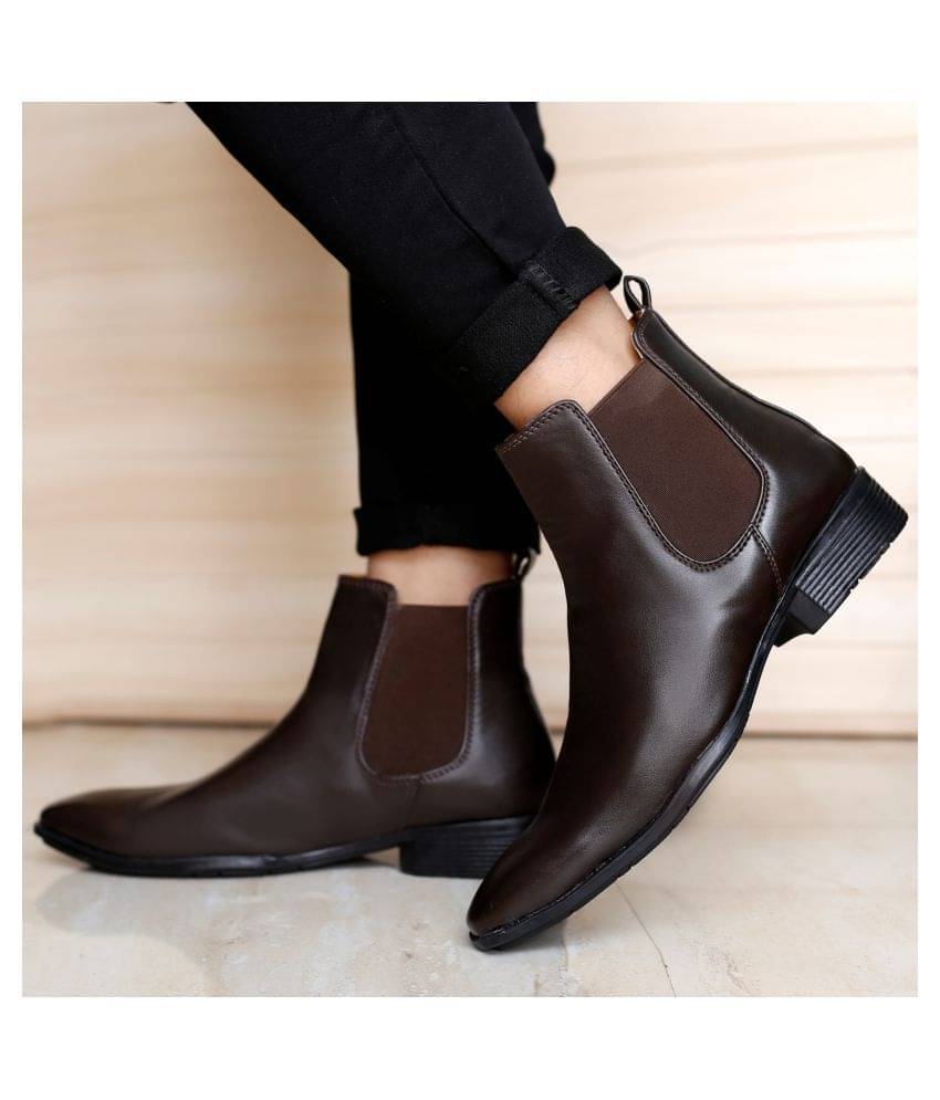     			BXXY Brown Men's Chelsea Boots