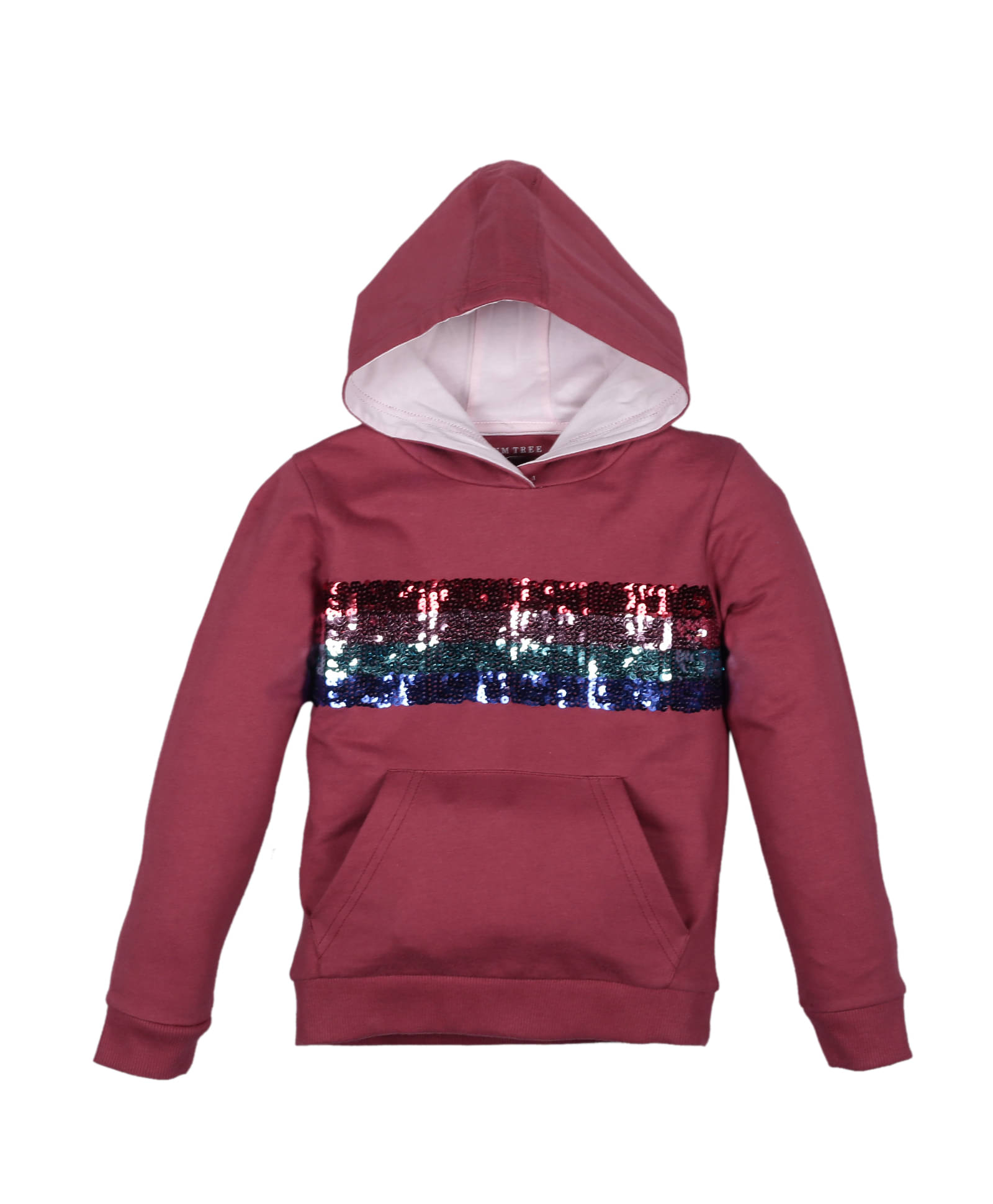     			PLUM TREE Girls 100% Cotton Sweatshirt ( Maroon )