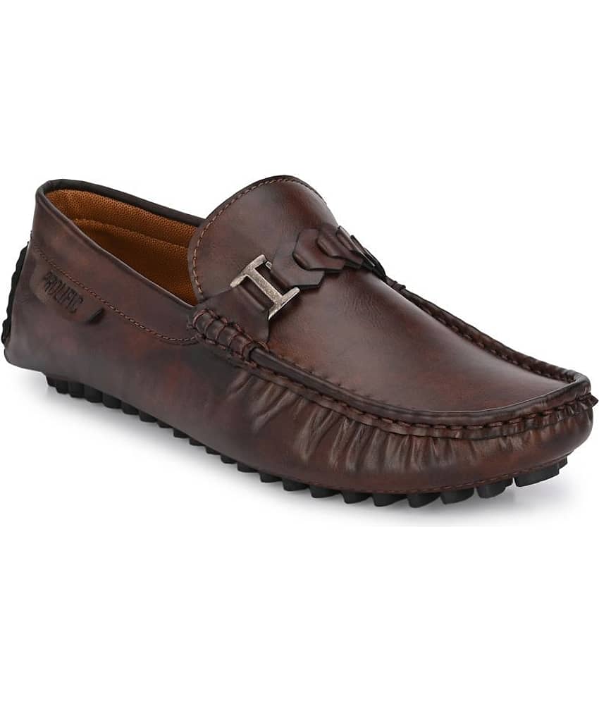 Prolific Brown Loafers - Formal Shoes | Buy online on ZillyBuy