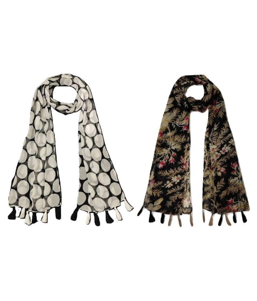 stolevilla Multi Printed Poly Cotton Yarn Stoles - Dupattas & Shawls | Buy online on ZillyBuy