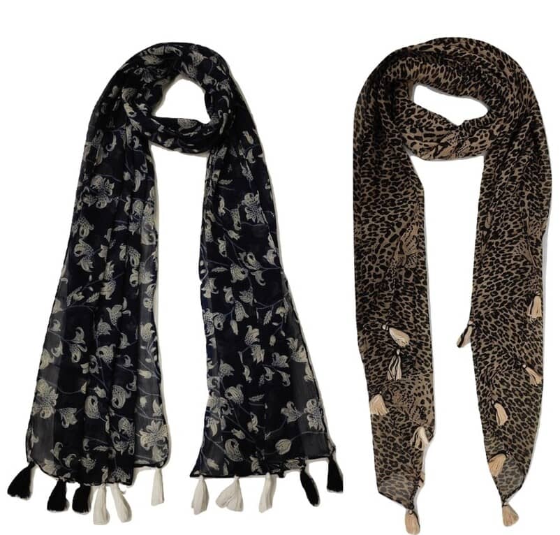 stolevilla Multi Printed Poly Cotton Yarn Stoles - Dupattas & Shawls | Buy online on ZillyBuy