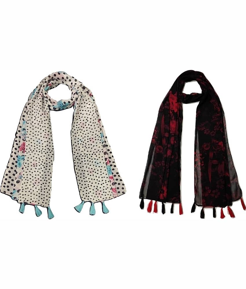stolevilla Multi Printed Poly Cotton Yarn Stoles - Dupattas & Shawls | Buy online on ZillyBuy