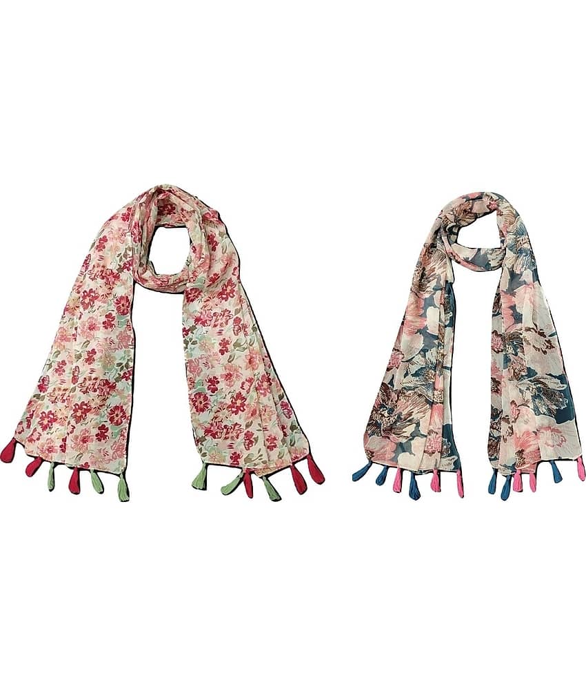 stolevilla Multi Printed Poly Cotton Yarn Stoles - Dupattas & Shawls | Buy online on ZillyBuy