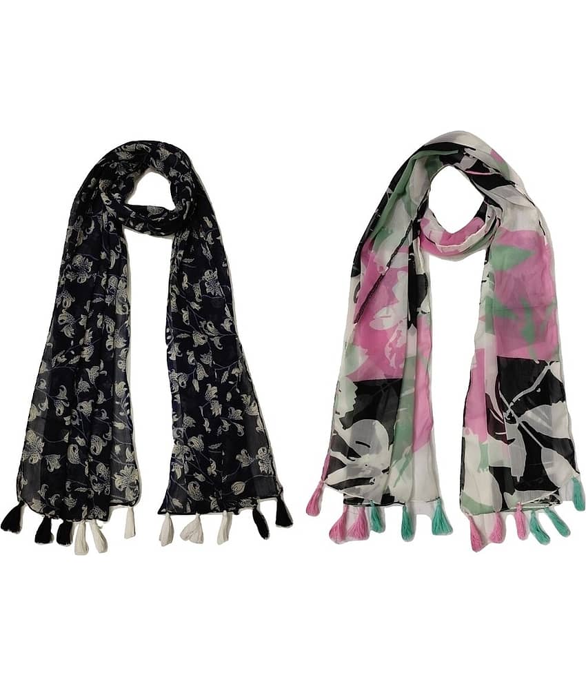 stolevilla Multi Printed Poly Cotton Yarn Stoles - Dupattas & Shawls | Buy online on ZillyBuy