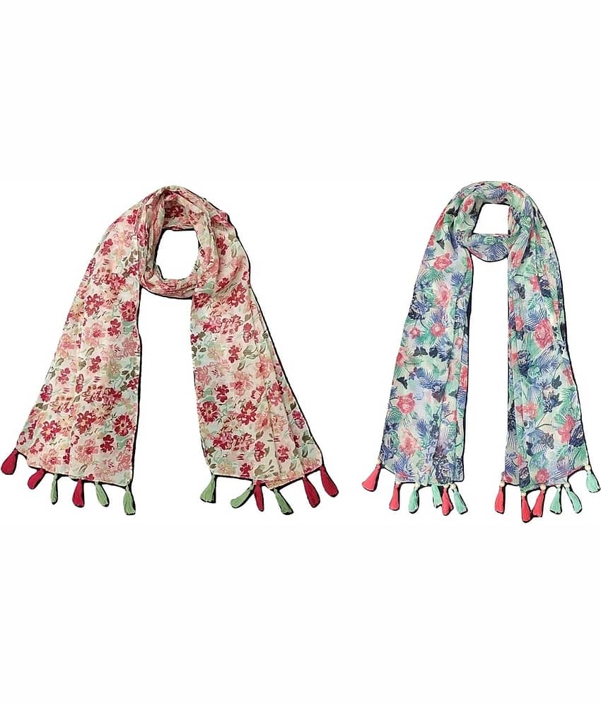stolevilla Multi Printed Poly Cotton Yarn Stoles - Dupattas & Shawls | Buy online on ZillyBuy