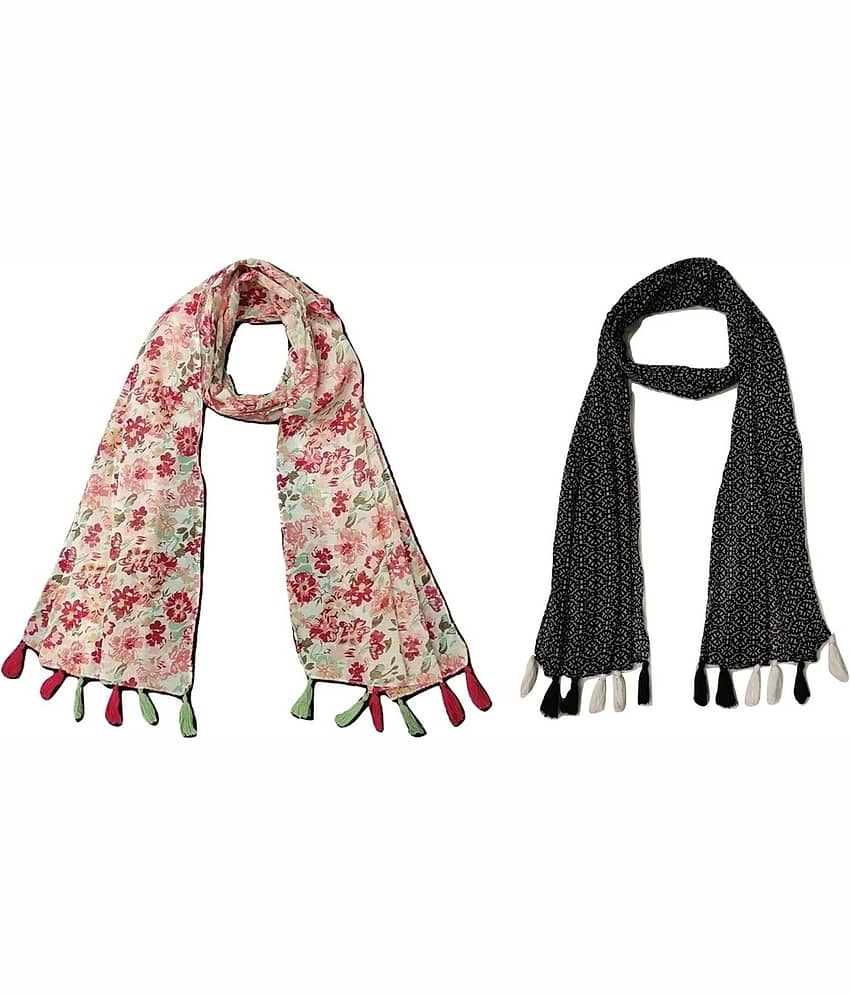 stolevilla Multi Printed Poly Cotton Yarn Stoles - Dupattas & Shawls | Buy online on ZillyBuy