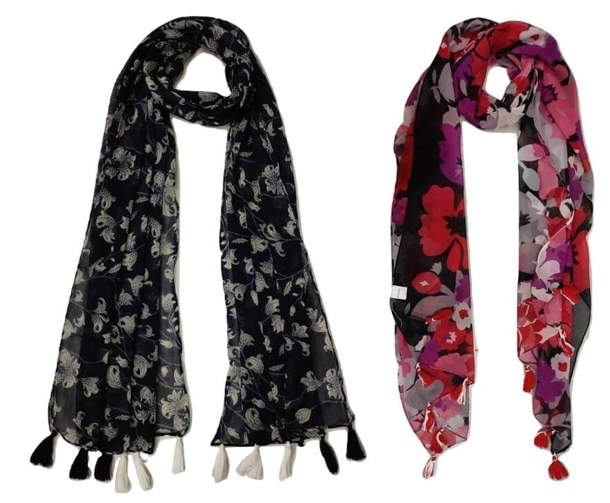    			stolevilla Multi Printed Poly Cotton Yarn Stoles
