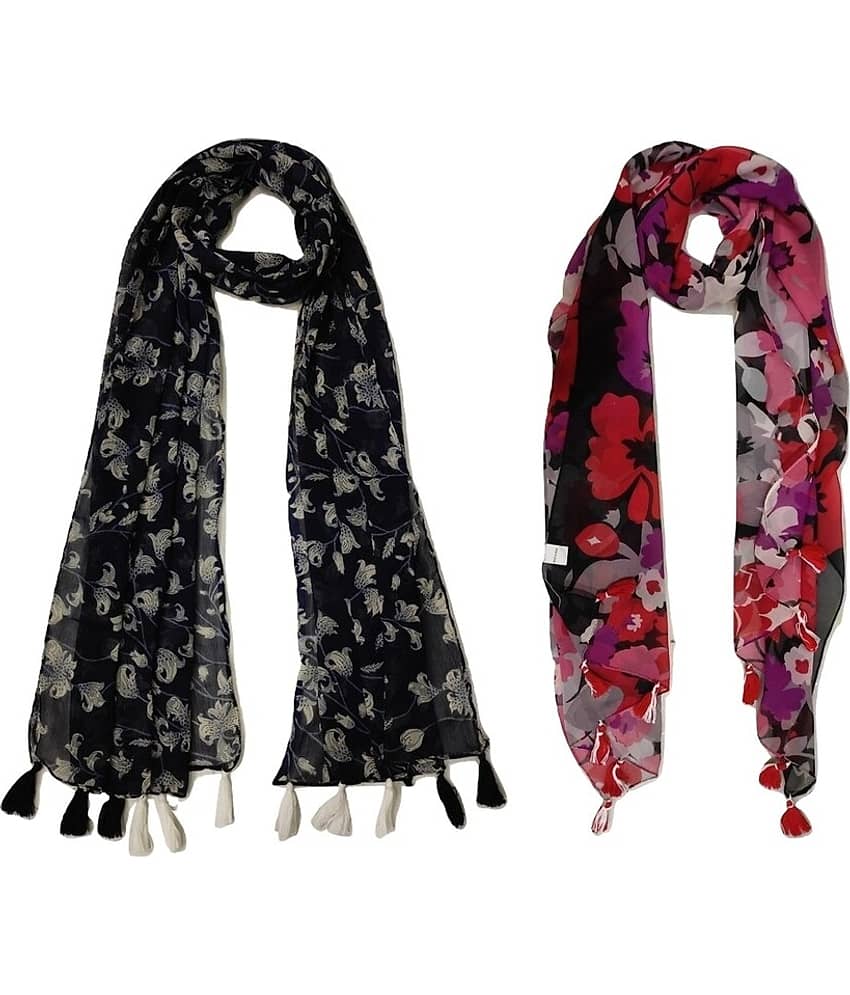stolevilla Multi Printed Poly Cotton Yarn Stoles - Dupattas & Shawls | Buy online on ZillyBuy
