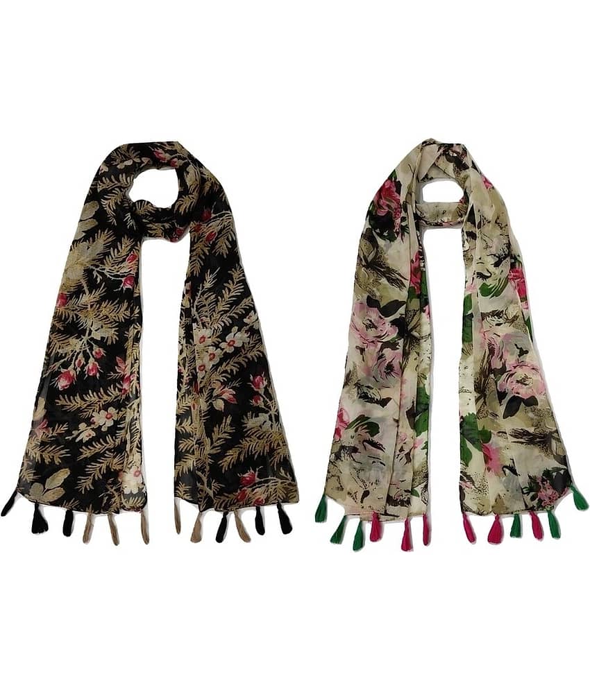 stolevilla Multi Printed Poly Cotton Yarn Stoles - Dupattas & Shawls | Buy online on ZillyBuy