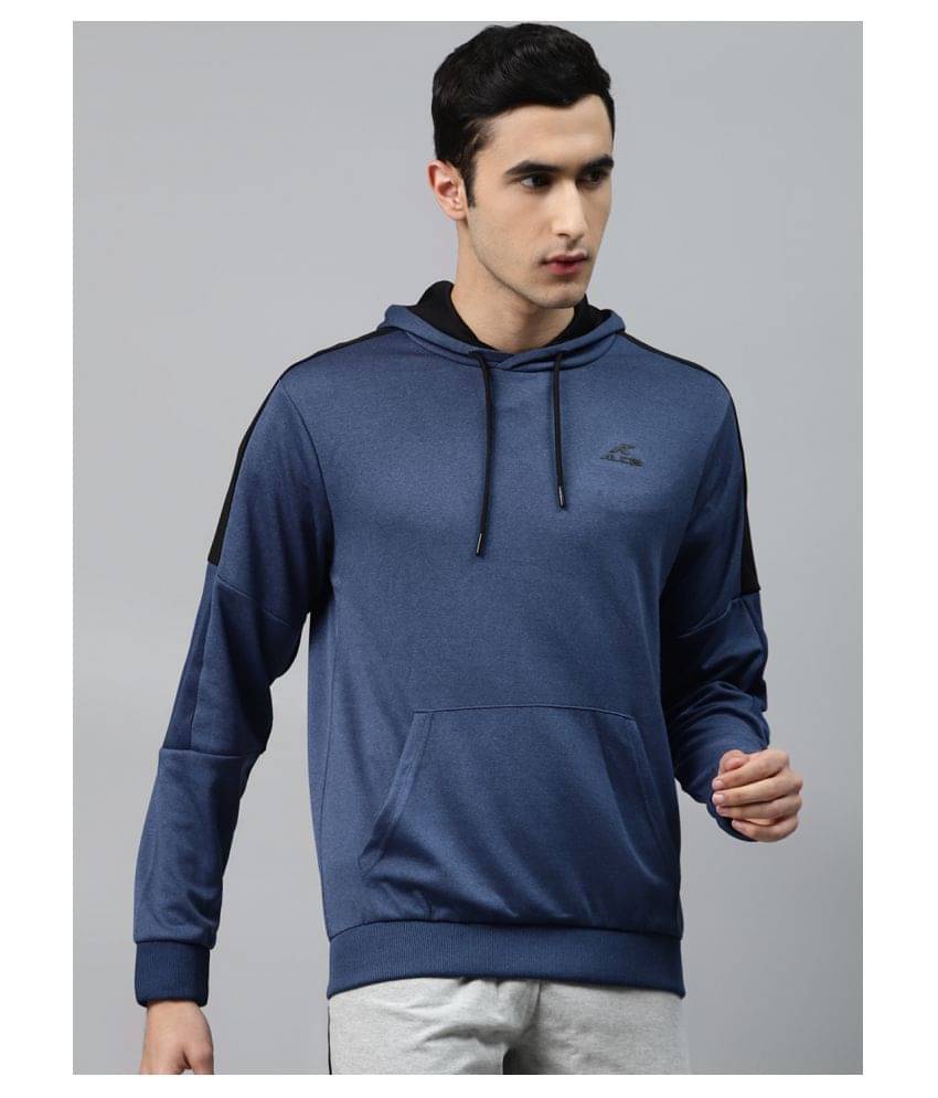 Alcis Blue Polyester Sweatshirt Alcis Blue Polyester Sweatshirt