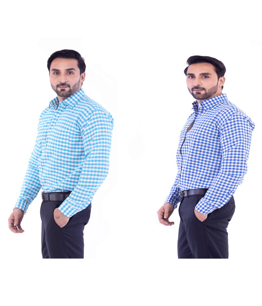 DESHBANDHU DBK - Multicolor Cotton Regular Fit Men's Casual Shirt (Pack of 2 )