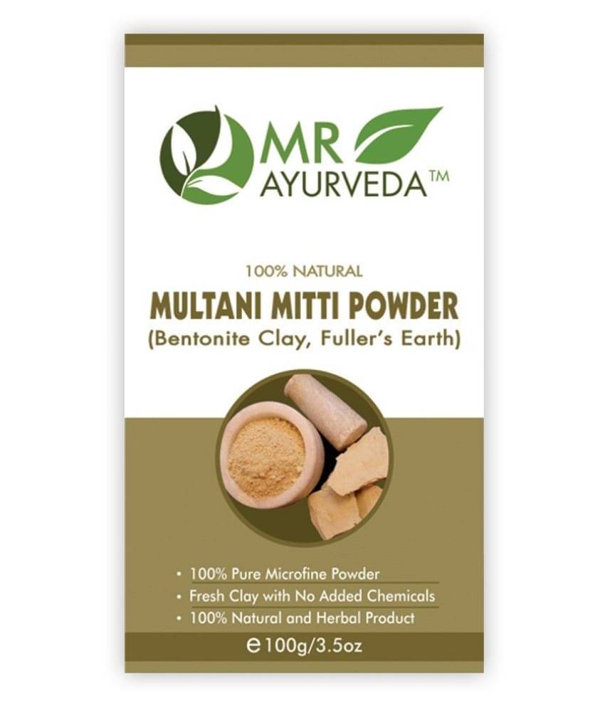     			MR Ayurveda 100% Pure Multani Mitti Powder Face Pack Masks 100 gm
