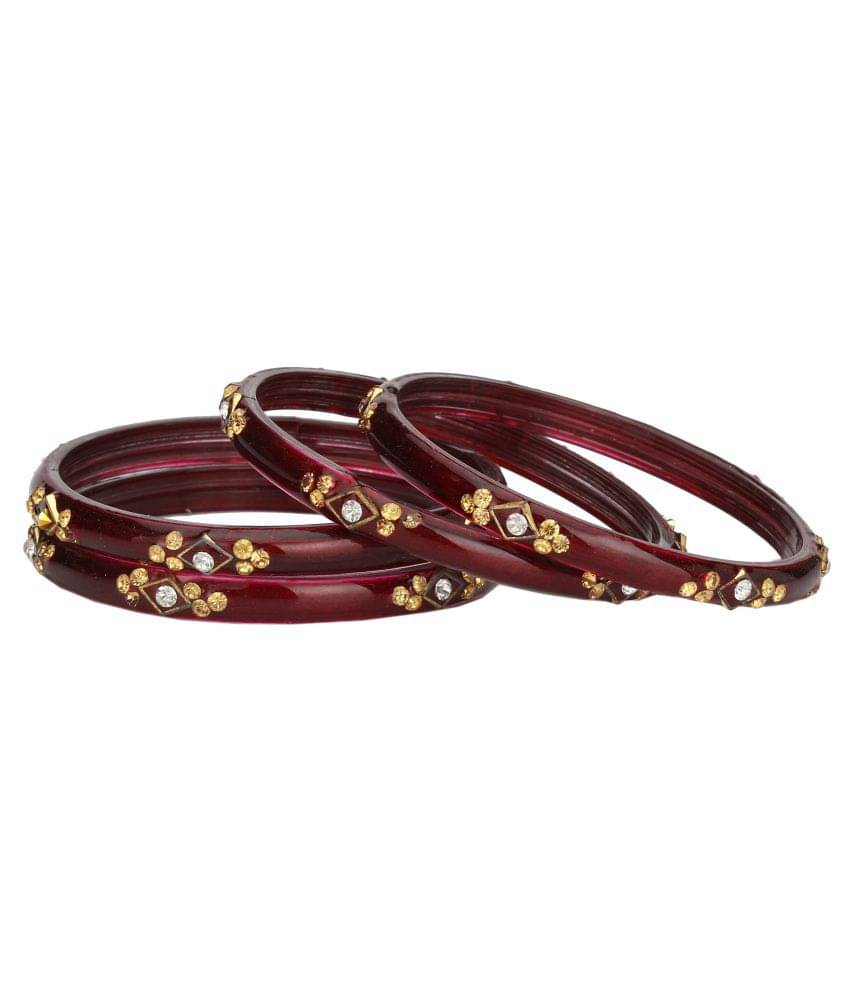 Afast Designer Fancy Party Glass Bangle Cum Kada Set Of 4 Decorative With Colorful Beads & Stone (With Safety Cum Gift Box) BN-23_2.6 Afast Designer Fancy Party Glass Bangle Cum Kada Set Of 4 Decorative With Colorful Beads & Stone (With Safety Cum Gift Box) BN-23_2.6