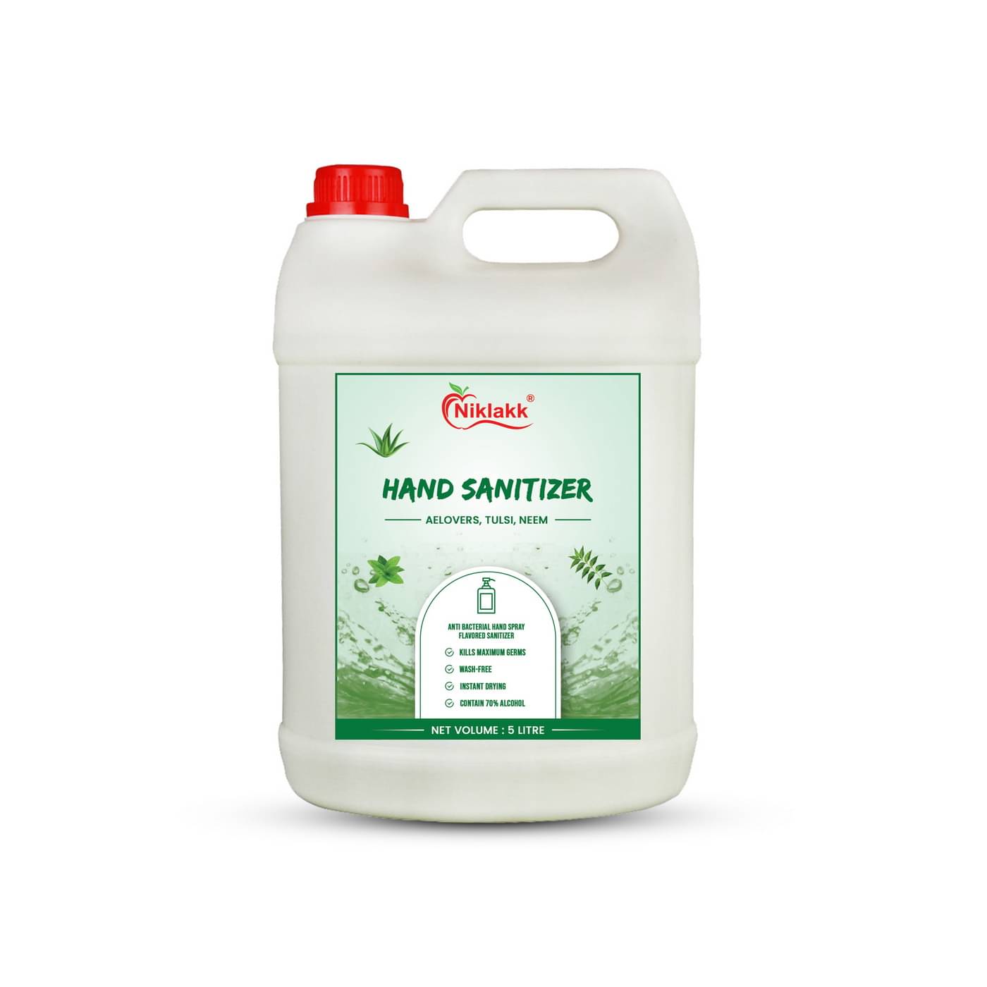     			Niklakk Hand Sanitizer 5000 mL Pack of 1
