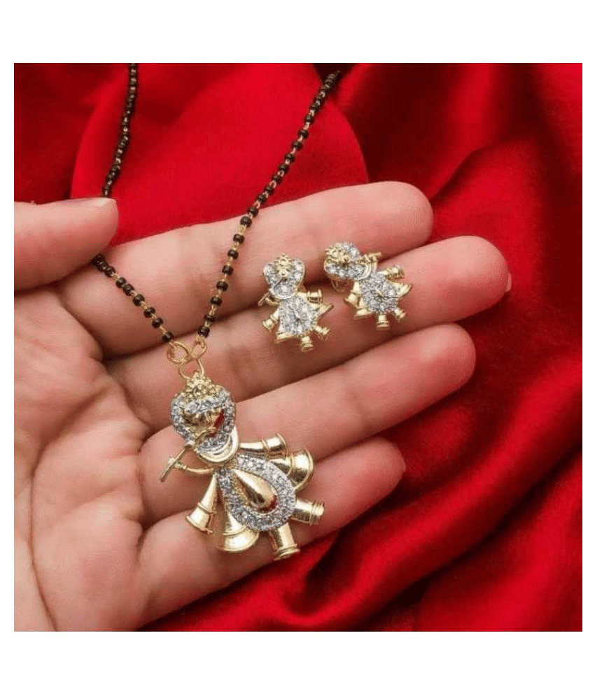 Sunhari Jewels  AD Kanha Mangalsutra set for womens