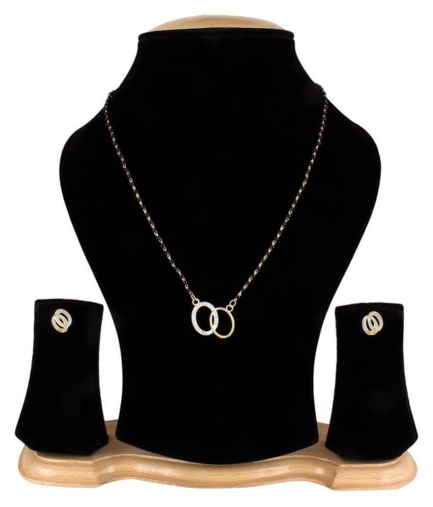 Sunhari Jewels Golden Mangalsutra Set ( Pack of 1 )