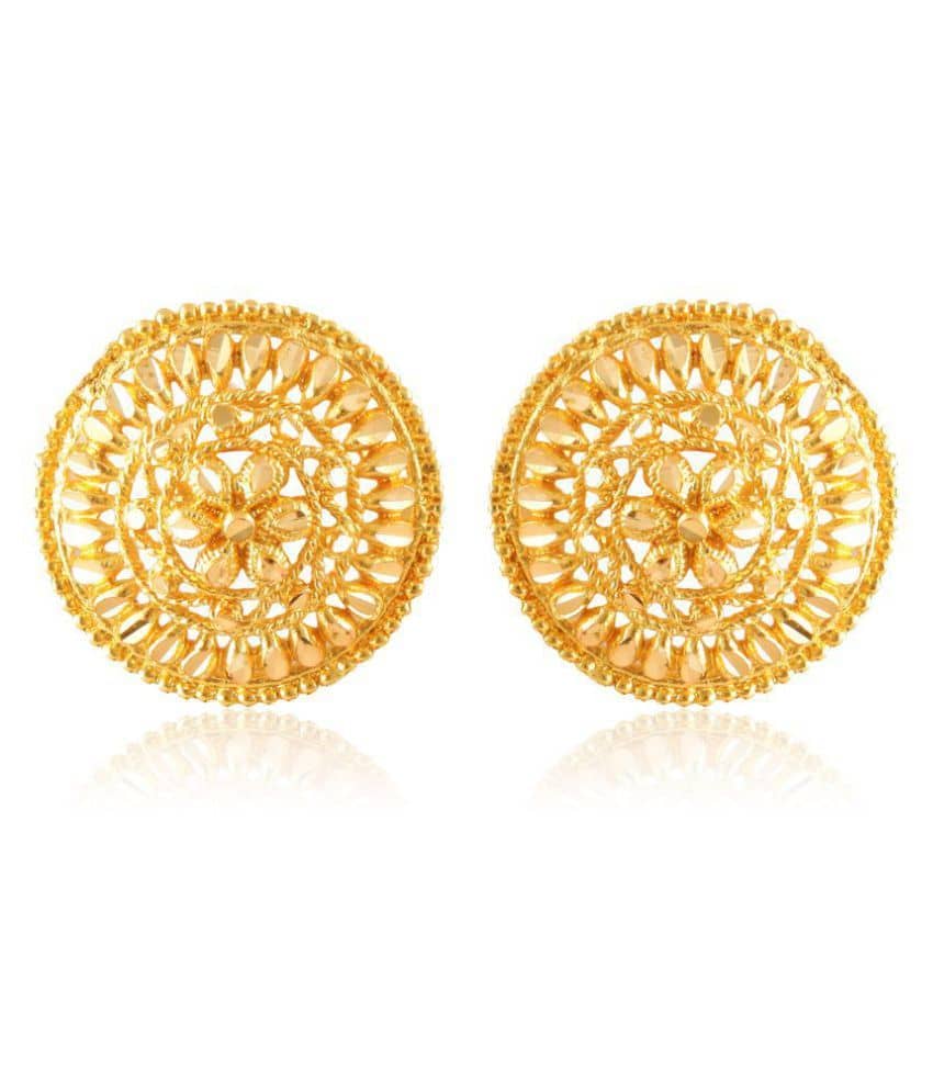 Vighnaharta Allure Beautiful Earrings Elite Chic Gold Plated Screw back Studs earring  for Women and Girls  {VFJ1397ERG} - Earrings | Buy online on ZillyBuy