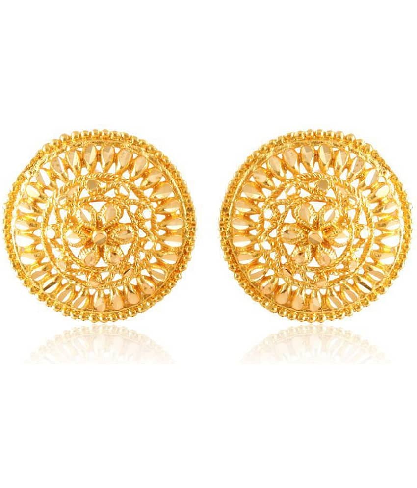 Vighnaharta Allure Beautiful Earrings Elite Chic Gold Plated Screw back Studs earring for Women and Girls {VFJ1397ERG} - Earrings | Buy online on ZillyBuy