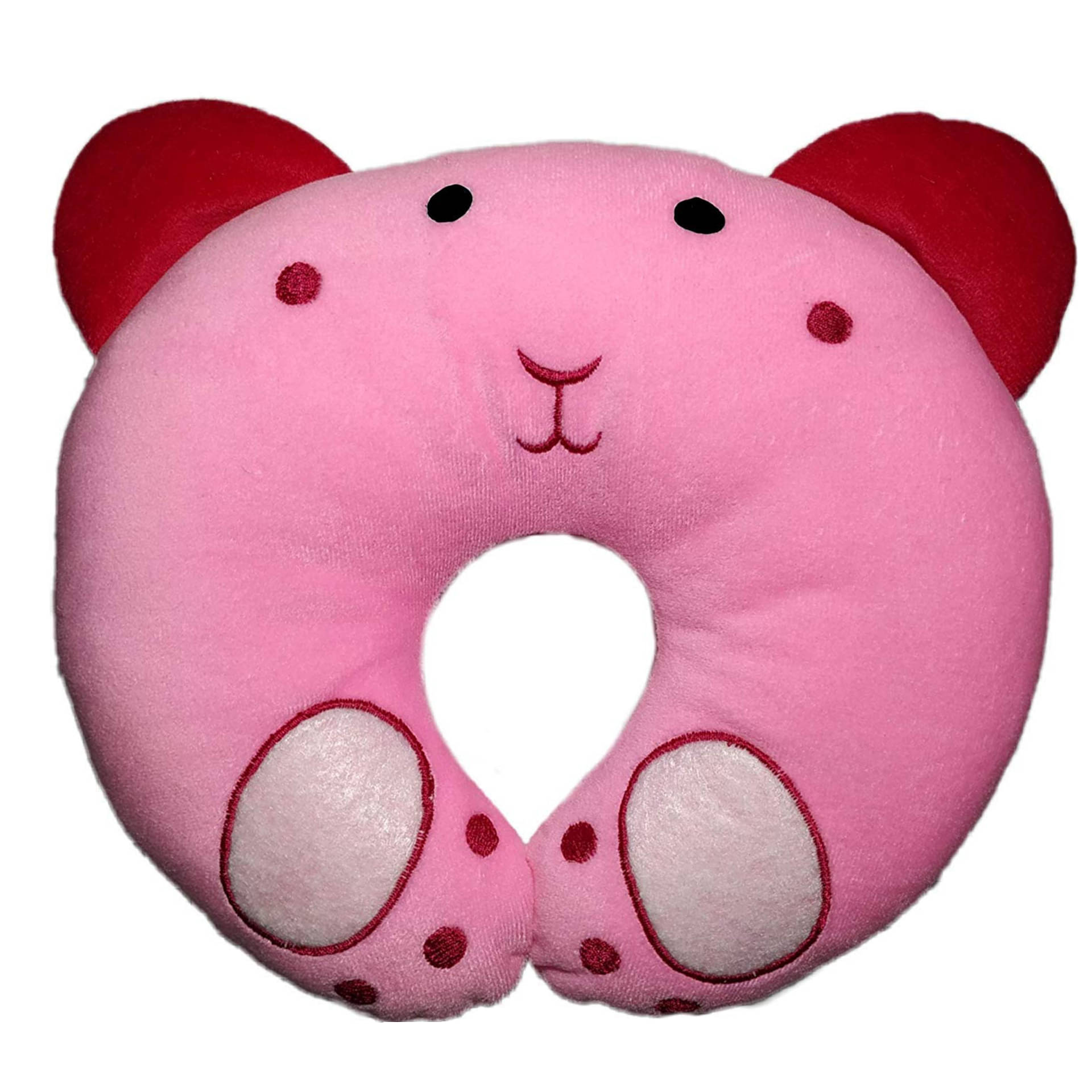     			LN OUTLETS Pink Cotton U shape Baby Pillow