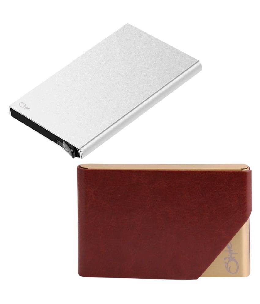     			Style 98 Multi Steel RFID Protected 6 Slot Card Holder For Men & Women