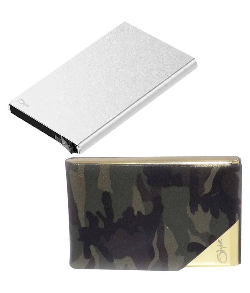     			High Quality Metal with White Debit/Credit ATM|Combo of 2| Card Holder (26072666)