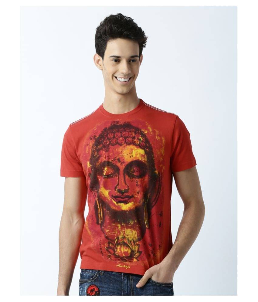     			Huetrap Pack of 1 Cotton Regular Fit Men's T-Shirt ( Red )
