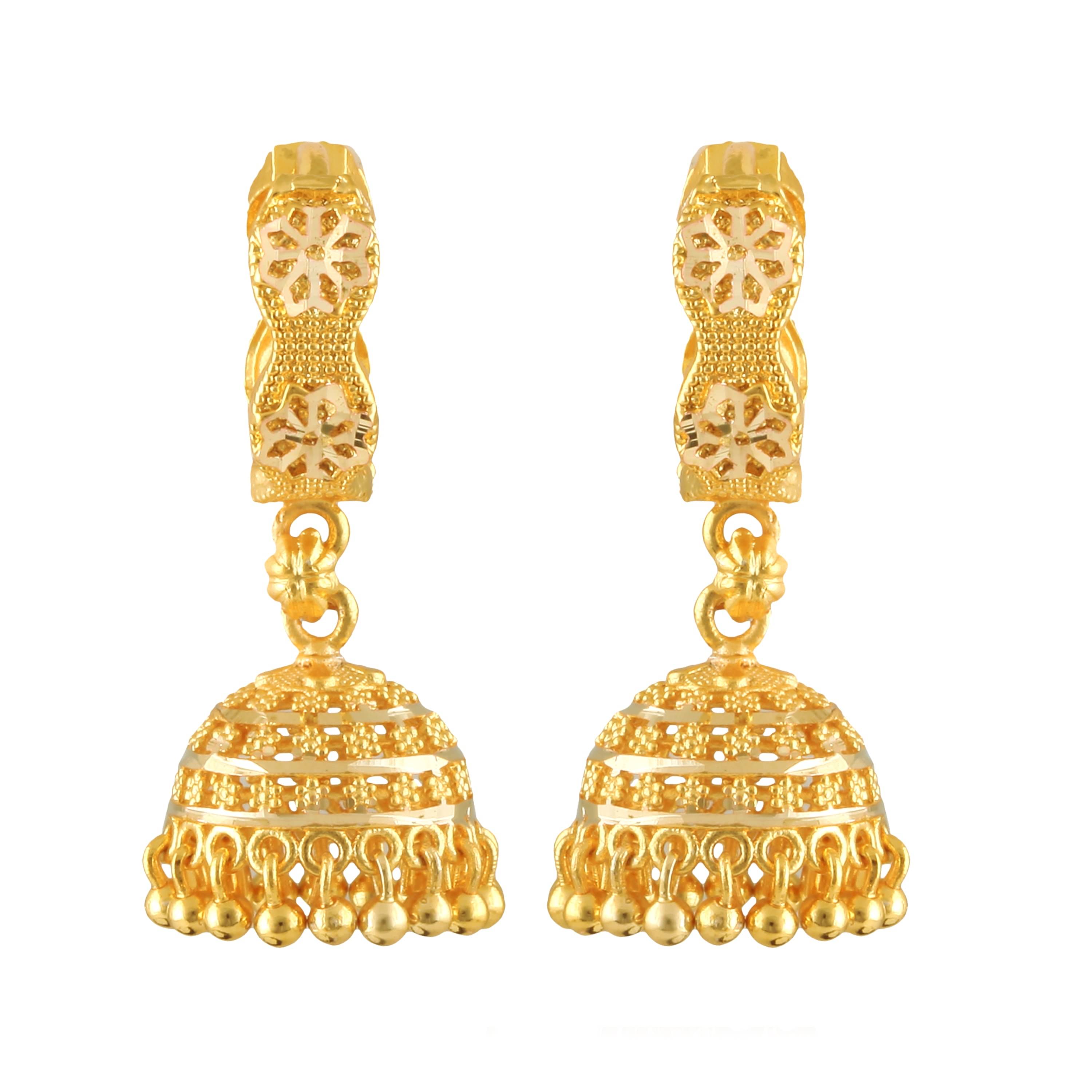 Vighnaharta Elegant Twinkling Beautiful Gold Plated Screw back alloy Jhumki Earring for Women and Girls {VFJ1404ERG} Vighnaharta Elegant Twinkling Beautiful Gold Plated Screw back alloy Jhumki Earring for Women and Girls {VFJ1404ERG}