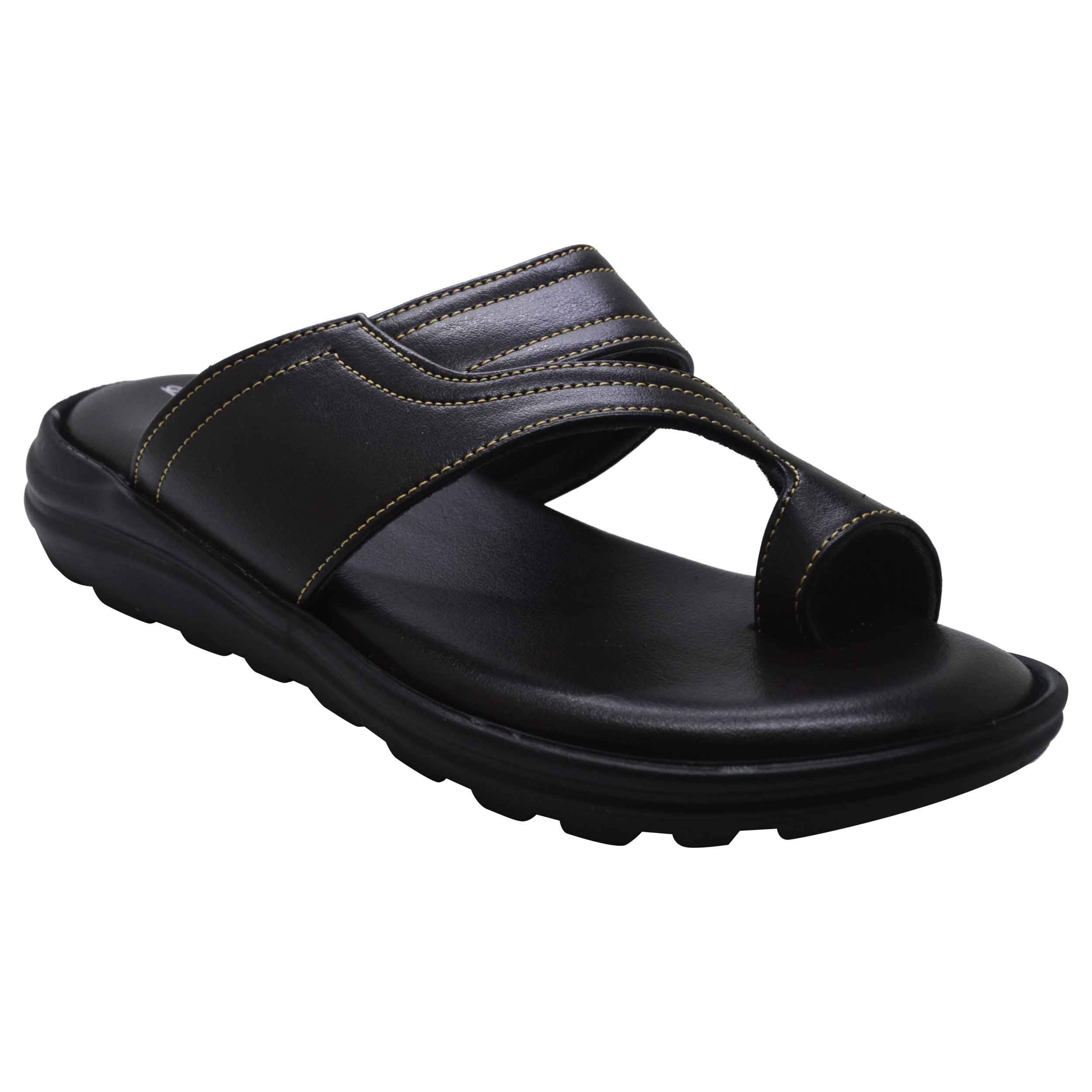     			Ajanta - Brown Men's Leather Slipper