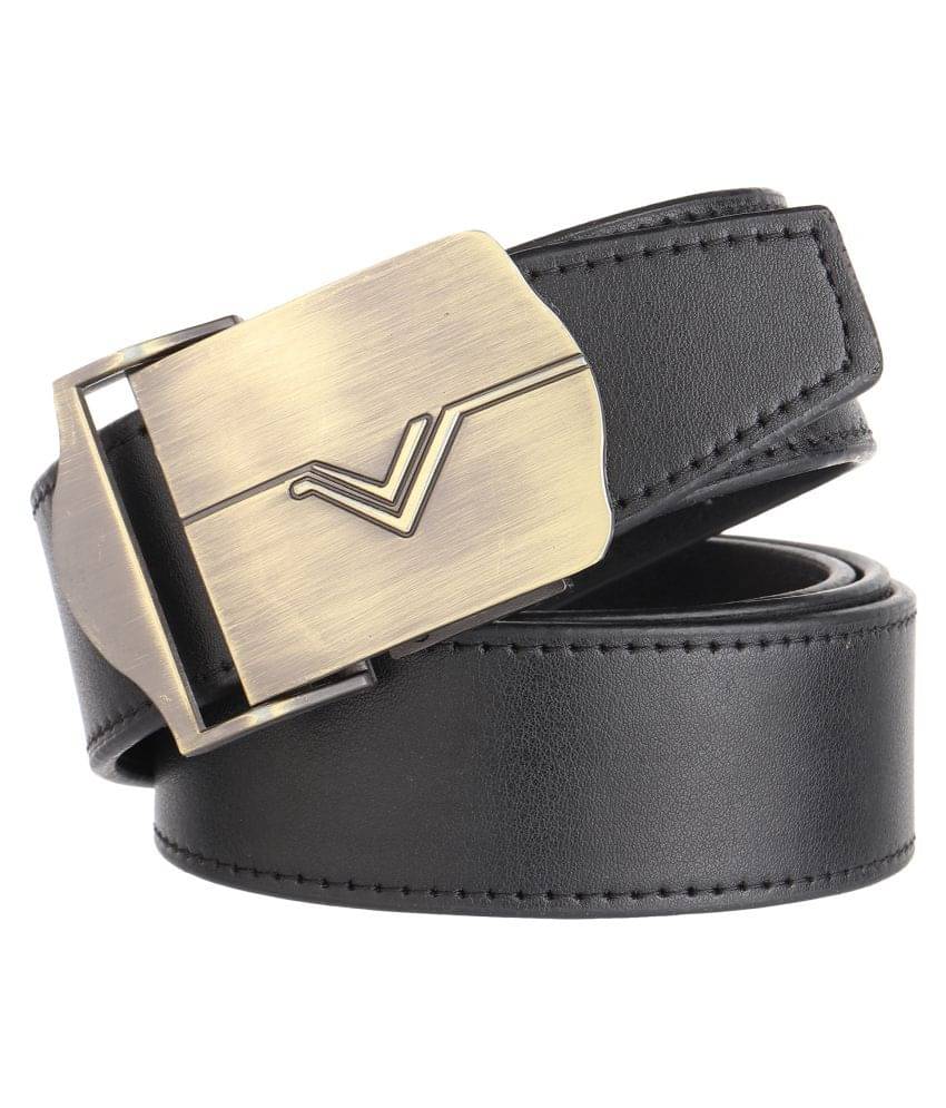     			Loopa Black PU Formal Belt Pack of 1
