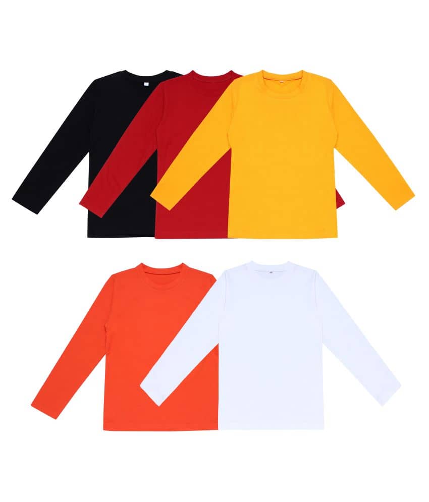 Diaz Pack of 5 Girls Cotton T-Shirts ( Multi )