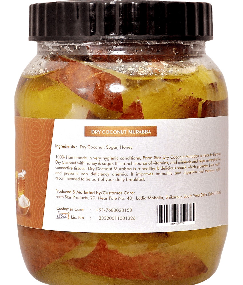 Farm Star Dry Coconut Murabba Marmalade 500 gm