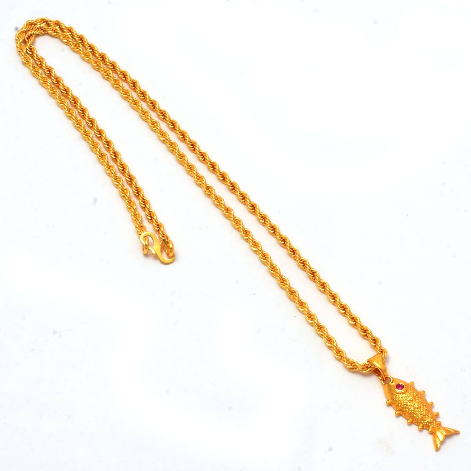 Jewar Mandi - Golden Pendant ( Pack of 1 )