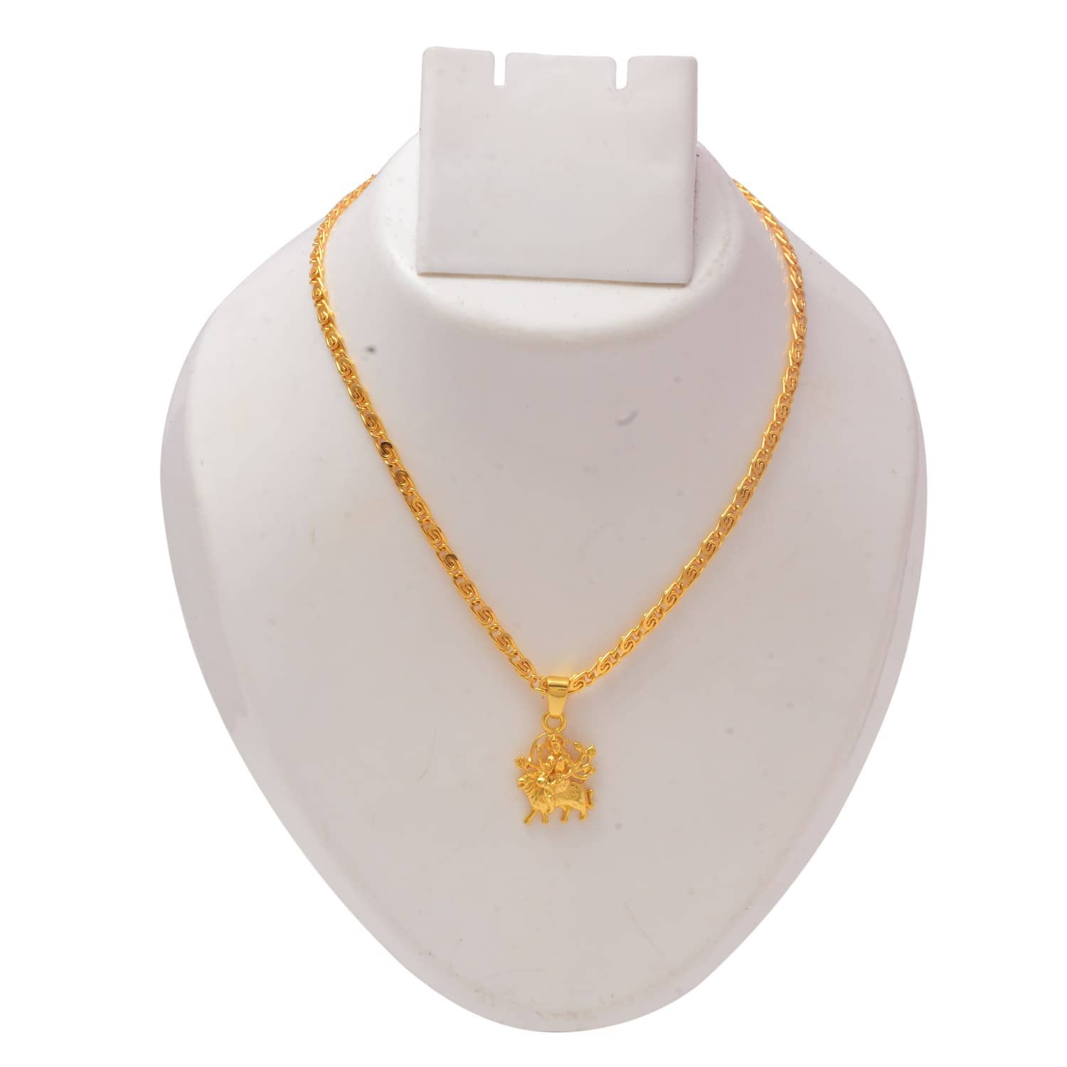 Jewar Mandi Maa Durga Shero Wali Mata Ji Gold Plated Locket