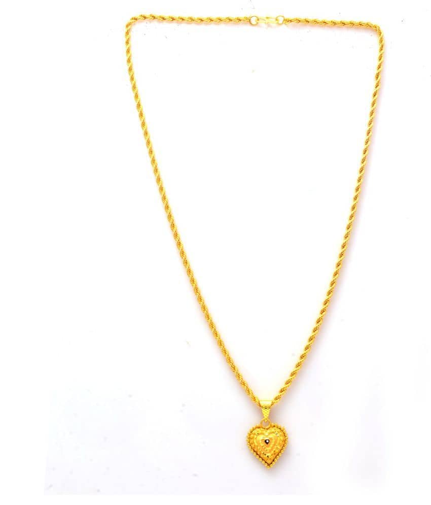 Jewar Mandi New Design Gold Plated Locket/Pendant with Rope/Rassi Chain Daily use for Men, Women & Girls, Boys