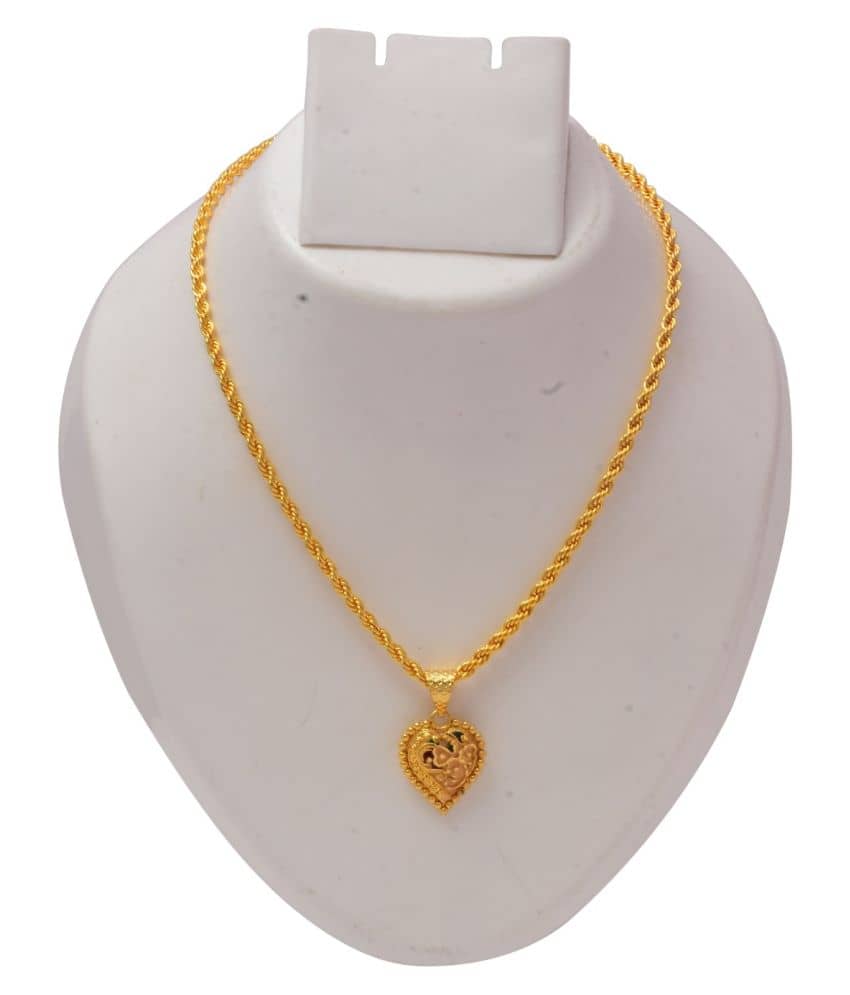 Jewar Mandi - Golden Pendant ( Pack of 1 )